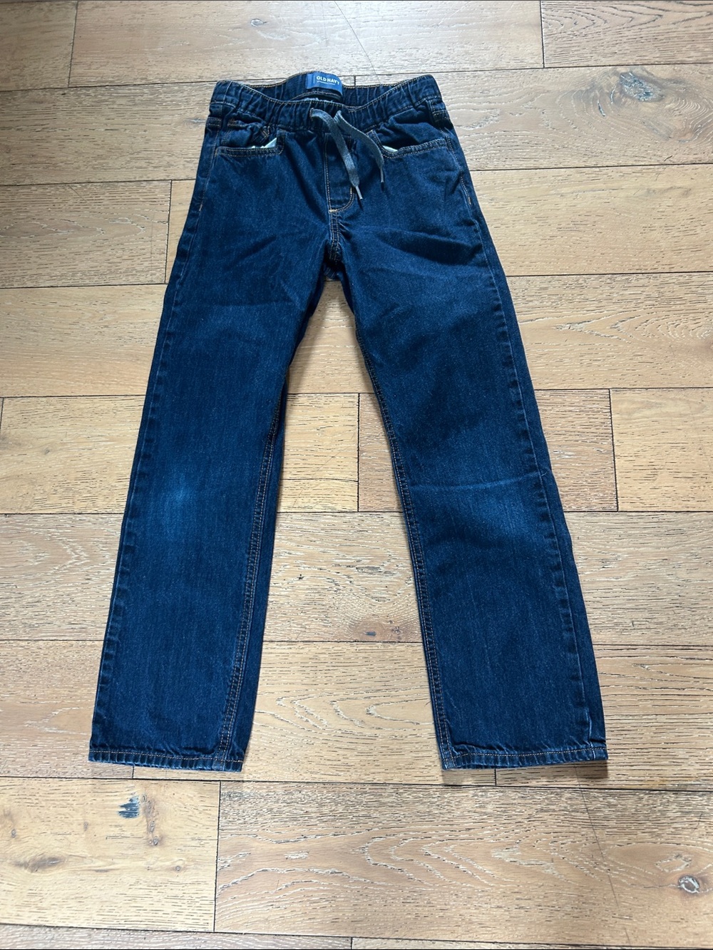 Old Navy Dark Blue Pull-On Jeans with Drawstring